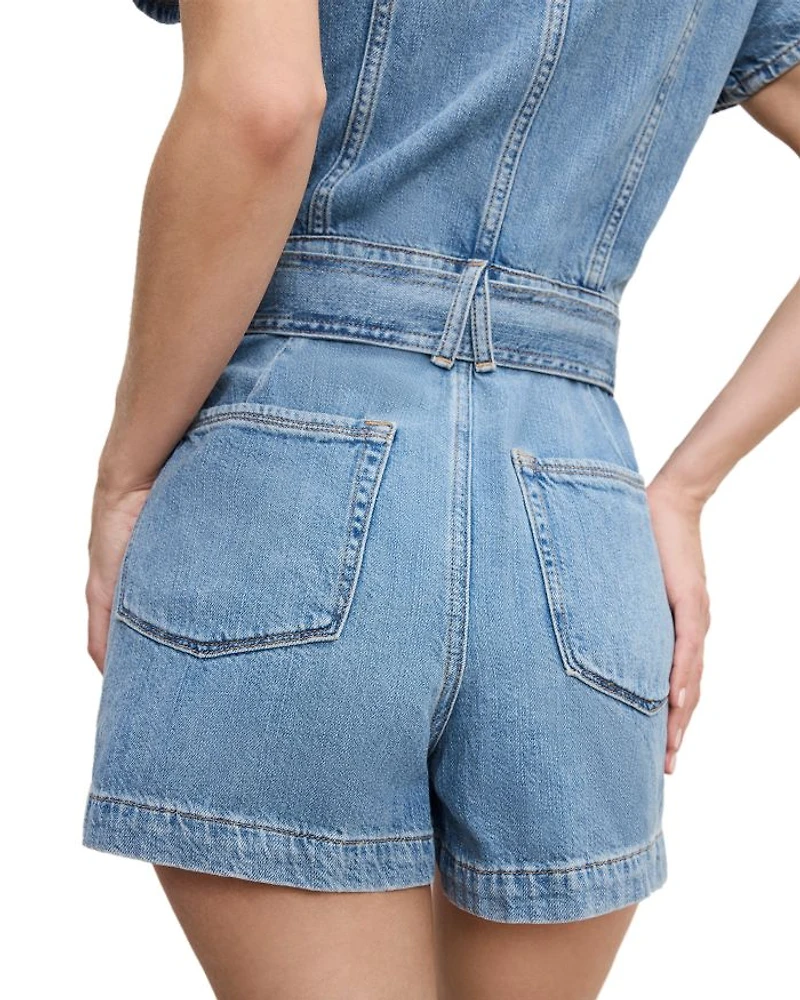 Fit For Success Lite Denim Romper