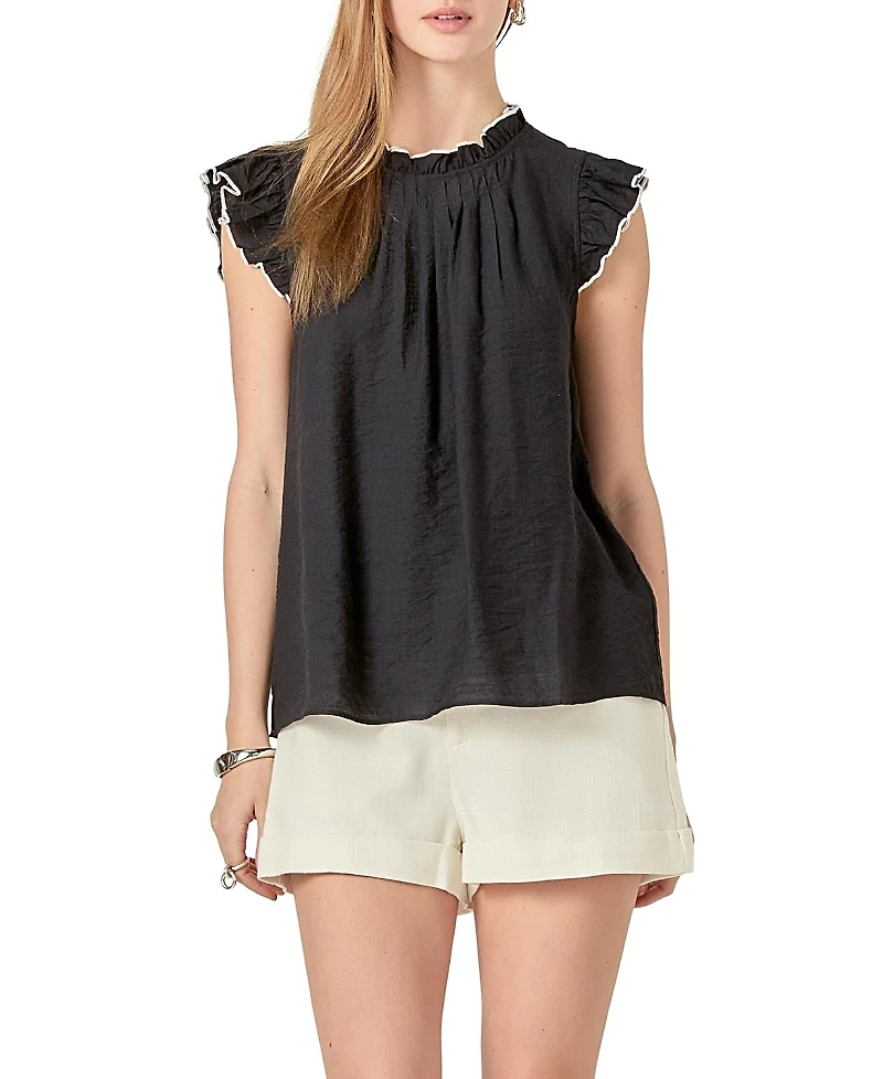 English Factory Women's Contrast Stitch Sleeveless Top