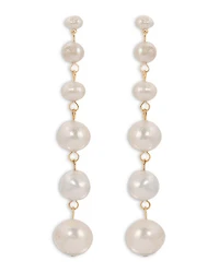 Cultured Freshwater Pearl Linear Drop Earrings