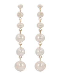 Ettika Cultured Freshwater Pearl Linear Drop Earrings