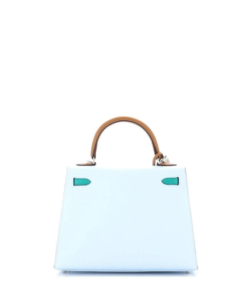 Kelly Handbag Tricolor Epsom with Palladium Hardware