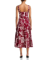 Veena Bandana Military Twill Dress