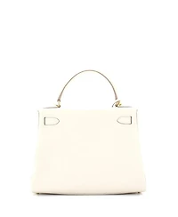 Kelly 28 Handbag Light Clemence with Gold Hardware