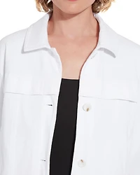 Remi Three Quarter Sleeve Denim Jacket