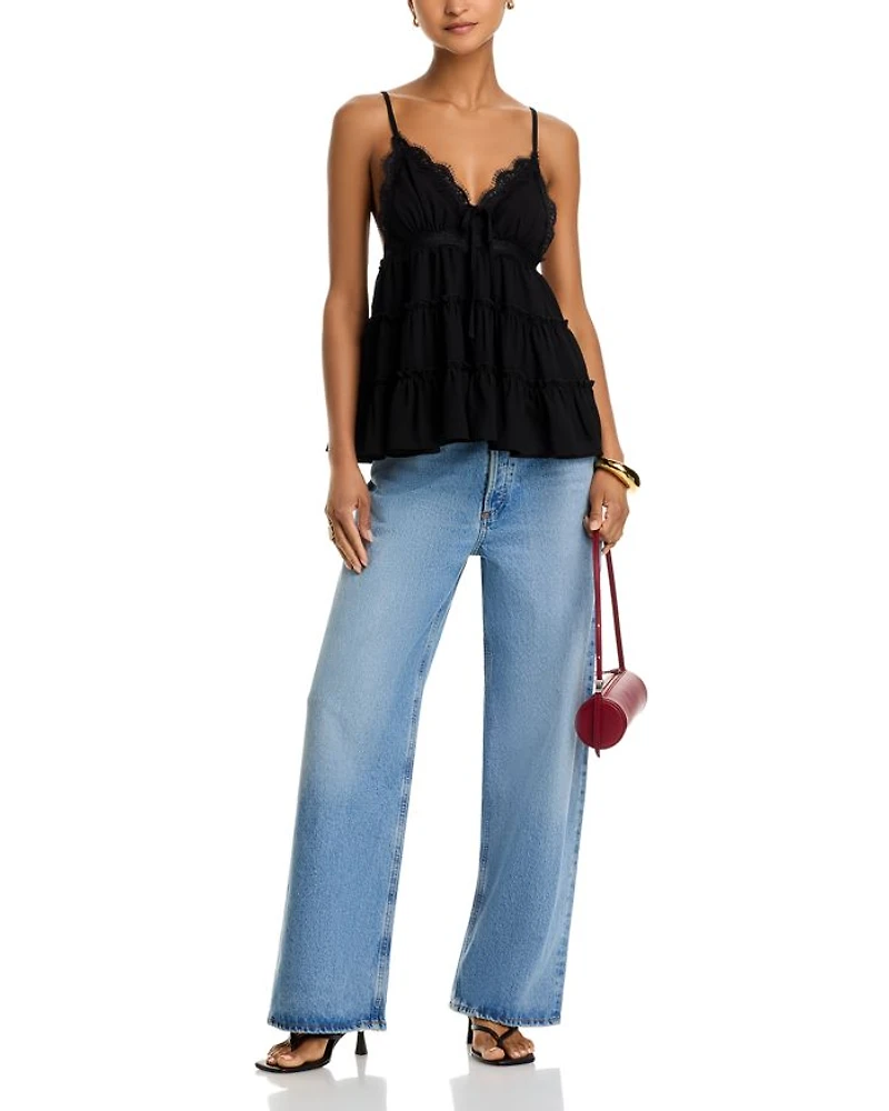Lace Trim Camisole Top - Exclusive