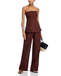 Barbara Smocked Strapless Top