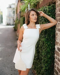 Whisper Bow Strap Mini Dress