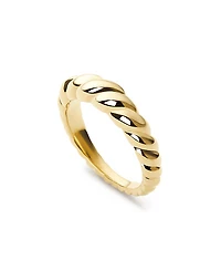 Ana Luisa Gold Twist Slim Rope Ring