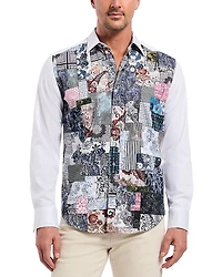 Robert Graham Madeira Patchwork Woven Long Sleeve Shirt