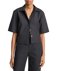 Vince Cropped Poplin Shirt