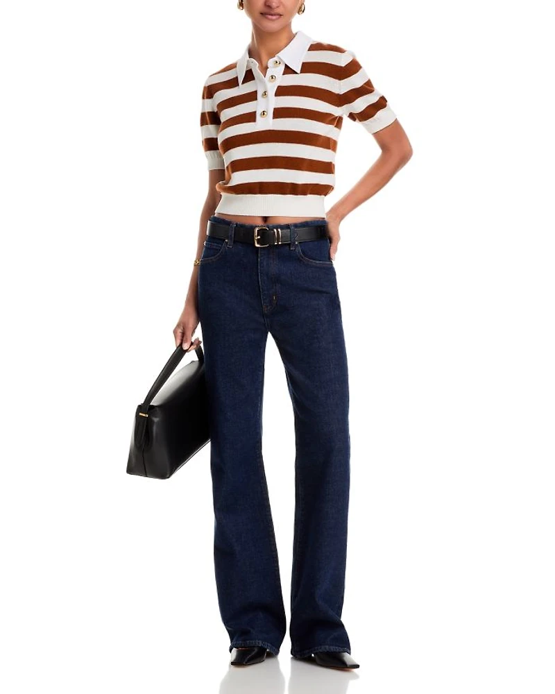The Bold Stripe Polo Sweater