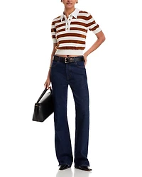 The Bold Stripe Polo Sweater