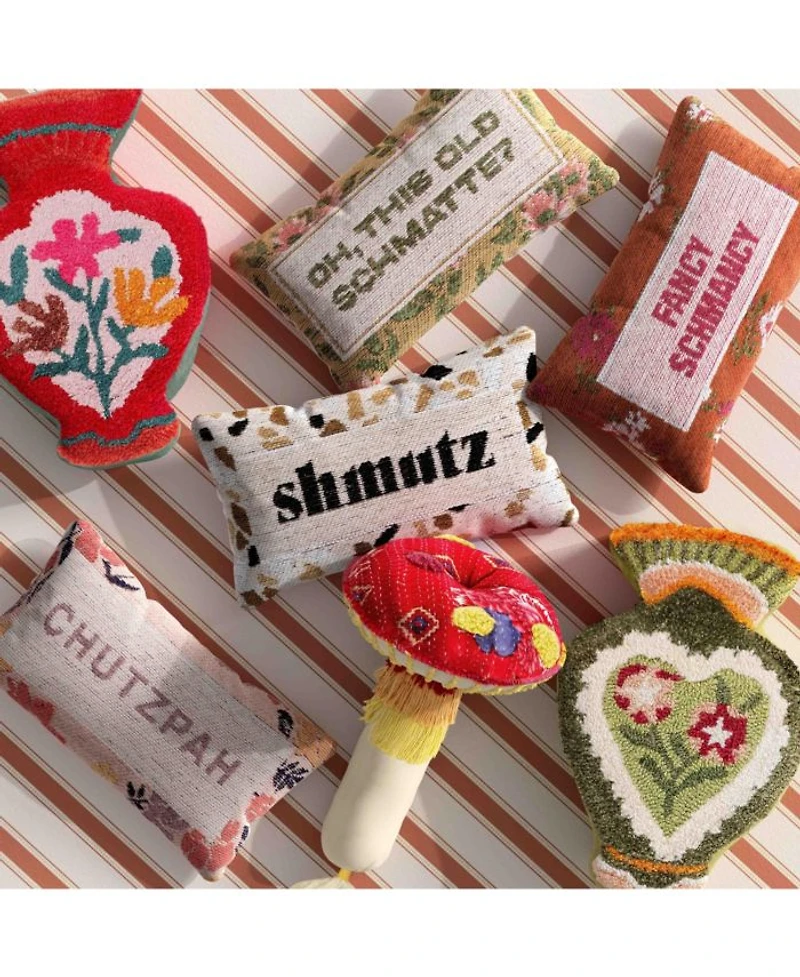 Oh, This Old Schmatte Jacquard Cotton Accent Pillow