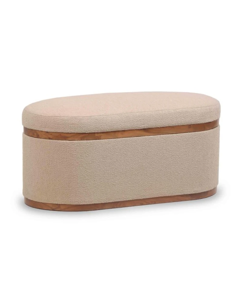 Olivier Oval Storage Ottoman