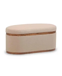 Olivier Oval Storage Ottoman