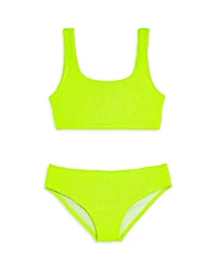 Limeapple Girls' Fay Crinkle Square Neck Two Piece Swimsuit - Little Kid