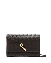 Bottega Veneta Andiamo Intrecciato Leather Crossbody Bag
