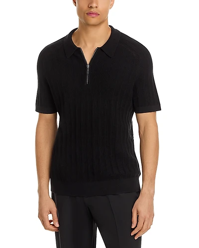 Michael Kors Textured Zip Polo