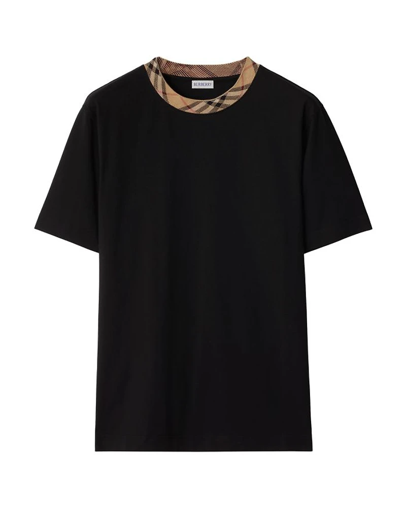 Ryan Relaxed Fit Check Crewneck Tee