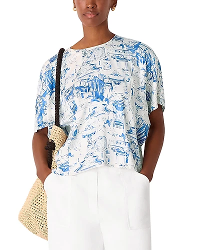 Whistles Rome Print Blouse