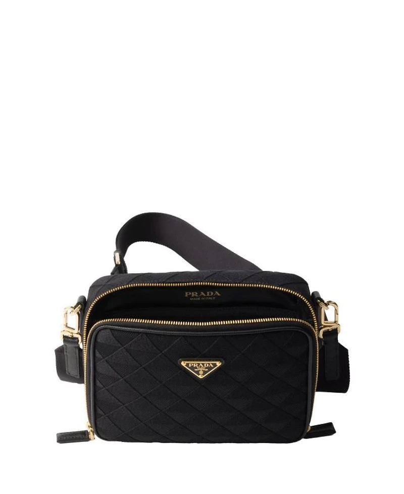 Brique Embroidered Fabric Bag