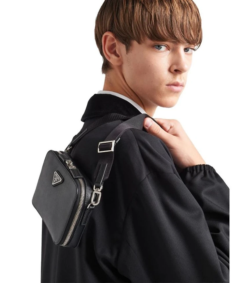 Brique Saffiano Leather Bag