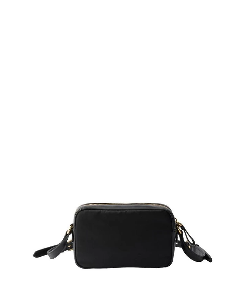 Re-Nylon and Nappa Leather Mini Shoulder Bag with Bow