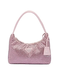 Prada Re-Edition Satin Mini-Bag with Crystals