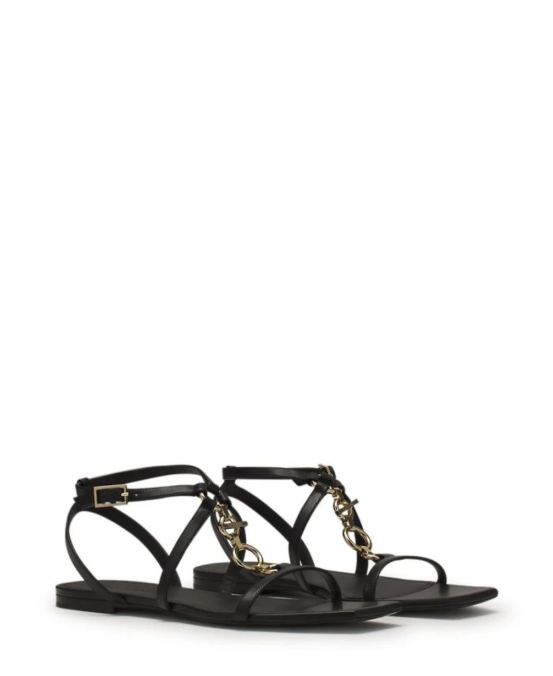 Women's Mesure Flat Leather Sandals