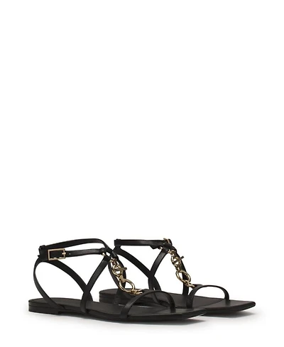 Women's Mesure Flat Leather Sandals