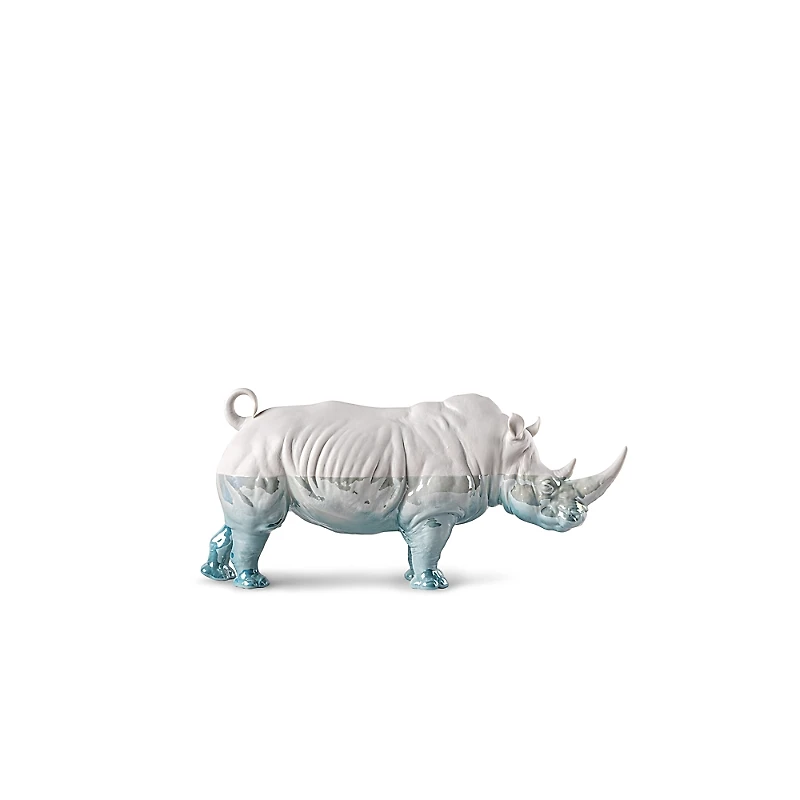 Lladro Rhino Sculpture, Underwater