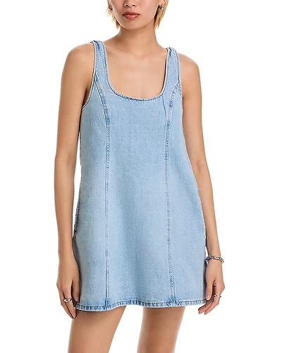 Blanknyc A Line Flared Denim Dress