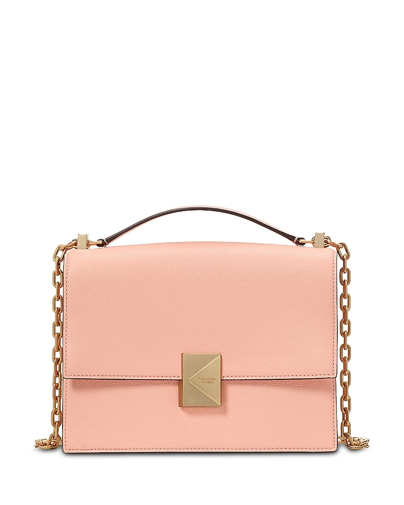 kate spade new york Deco Pebbled Leather Small Chain Shoulder Bag