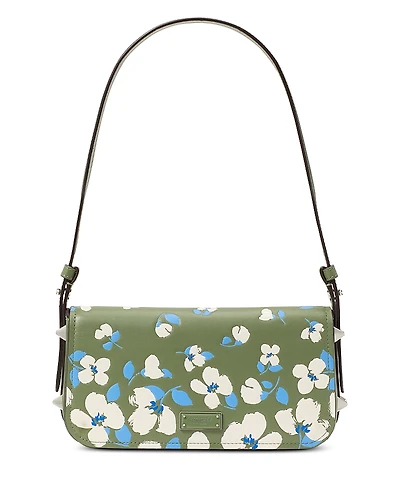 kate spade new york Liv Painterly Bouquet Embossed Leather Small East/West Shoulder Bag