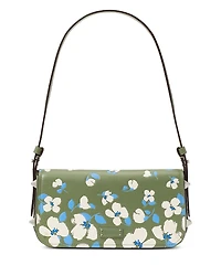 kate spade new york Liv Painterly Bouquet Embossed Leather Small East/West Shoulder Bag