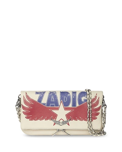 Zadig & Voltaire Rock Grained Leather America Flash Crossbody
