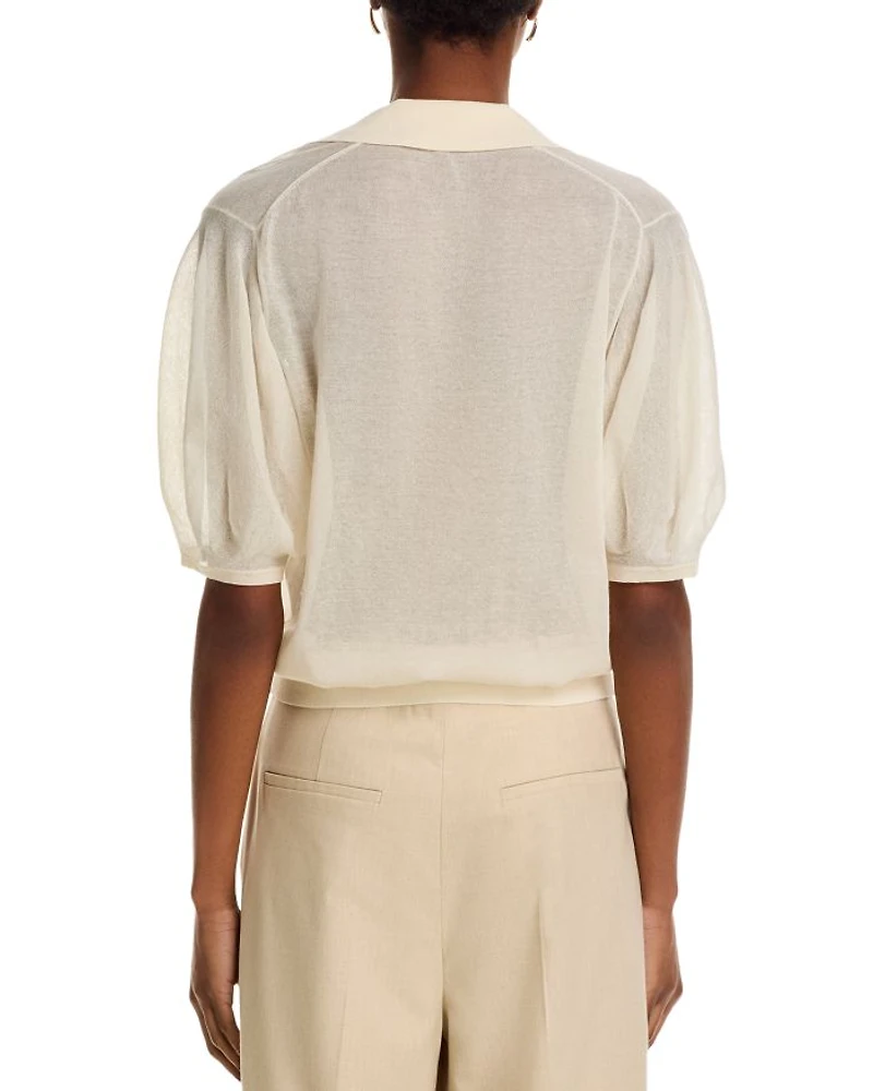 Blouson Polo Sheer Crepe
