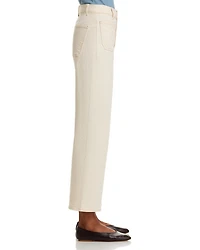 Grant High Rise Wide Leg Jeans Ecru