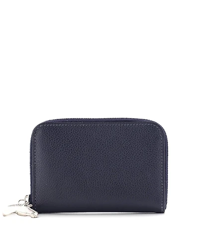 Pre-Owned HERMES Compact Zipengo Horse Card Holder Leather