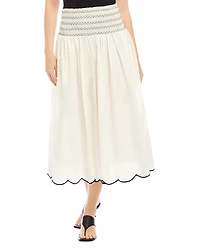 Fifteen Twenty Elsa Smocked Waist Midi Skirt