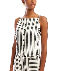 Fifteen Twenty Elis Sleeveless Button Front Top