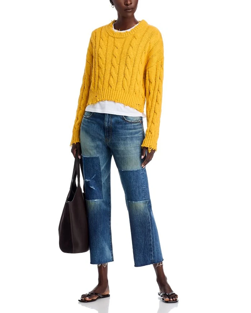 Boxy Cable Sweater