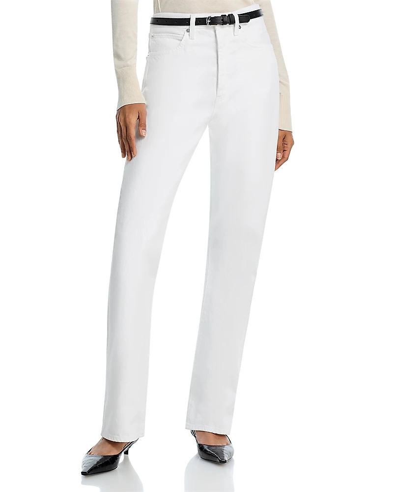 Frame The Vertical High Rise Straight Jeans