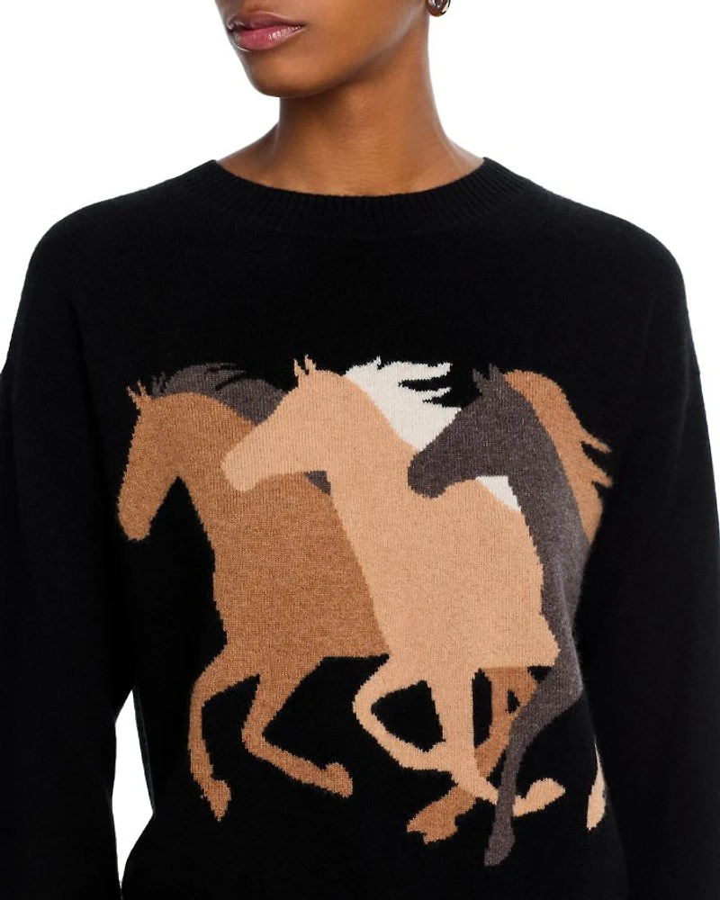 Horse Intarsia Cashmere Sweater - Exclusive