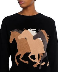 Horse Intarsia Cashmere Sweater - Exclusive