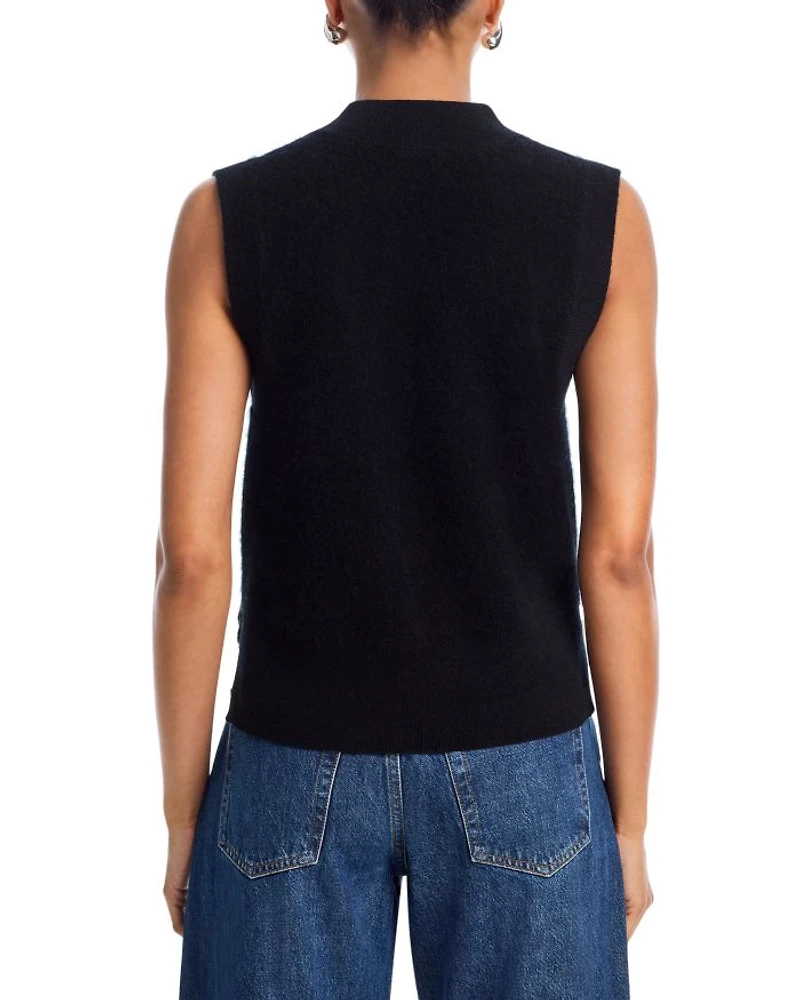 Super Brushed Cashmere V Neck Sweater Vest - Exclusive