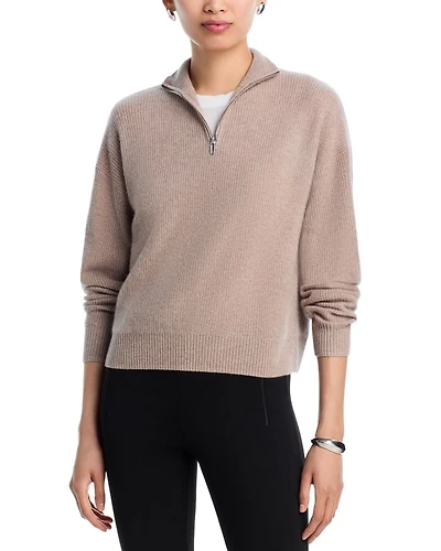 Quarter Zip Cashmere Sweater - Exclusive