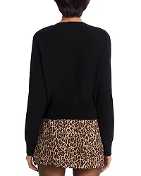 Full Zip Cashmere Crewneck Cardigan - Exclusive