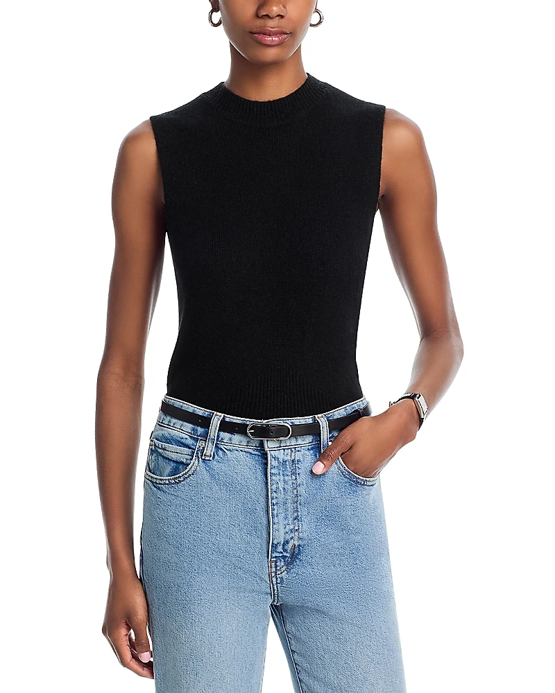 Aqua 100% Cashmere Crewneck Sweater Vest - Exclusive