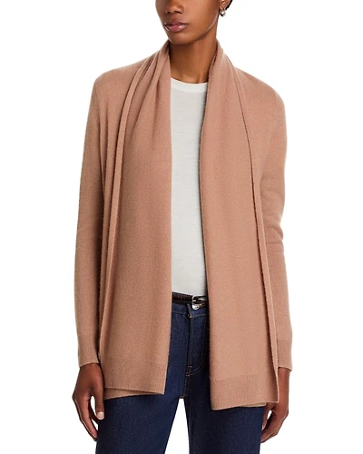 Cashmere Open-Front Cardigan